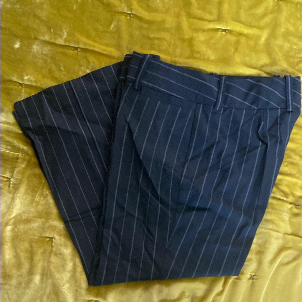 The Limited Vintage Black Pinstripe Capris
